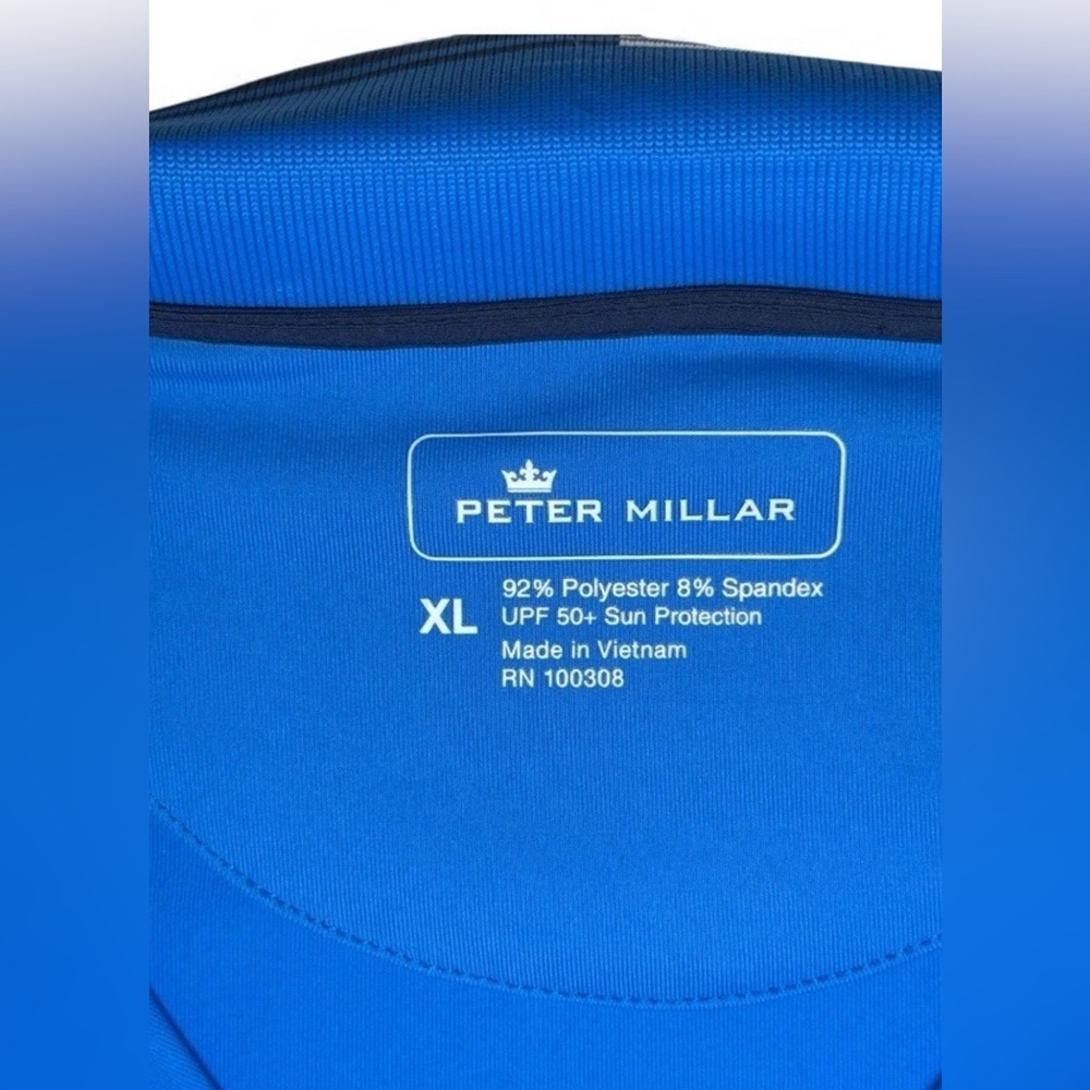 Peter Millar Women's 1/4 Zip Neck Sleeveless Polo Golf Shirt Sz XL UPF 50+ Logo - Picture 5 of 12